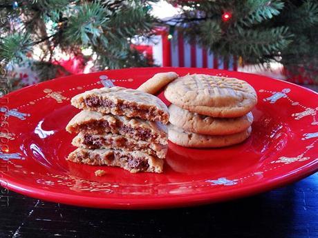 Nutella Filled Peanut Butter Criss Crosses - http://1healtheating.blogspot.com/