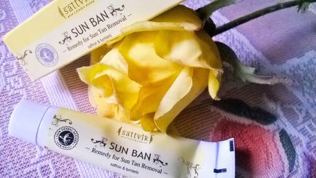 Sattvik Organics Sun Ban Remedy for Sun Tan Removal Review