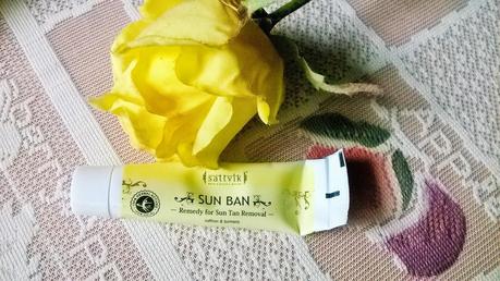 Sattvik Organics Sun Ban Remedy for Sun Tan Removal Review