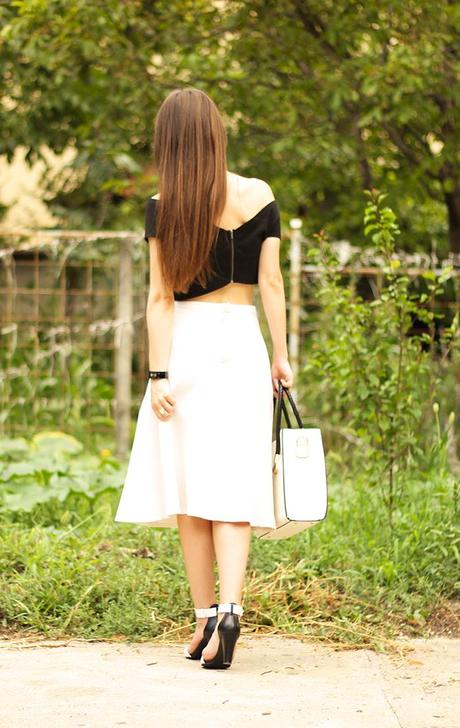 How to wear midi skirt