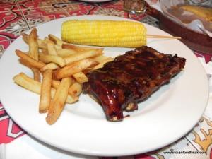 Rack of pork ribs