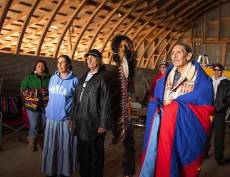 Activists at the opening ceremony of the Great Plains Tar Sands Resistance Action Camp, near Ponca City, Okla. (Great Plains Tar Sands Resistance/Girard Oz/ Waging Nonviolence)