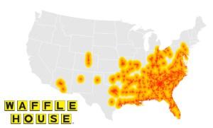 Waffle House map