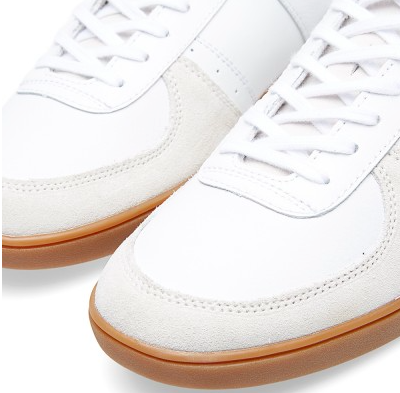 Sporty Meets Cool:  Fred Perry Trentham  Leather & Suede Sneakers