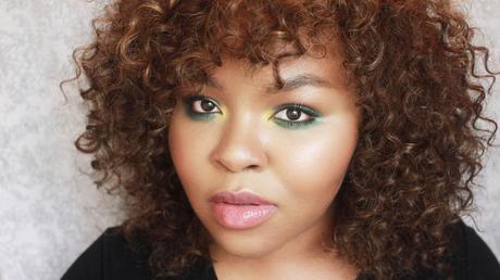 Makeup Blog, Green Makeup, Green Smokey Eye, Blush for dark skin