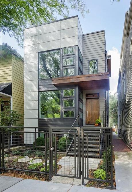 Chicago Net Positive Two-Story Green Home with Modern Facade