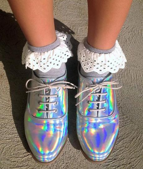 iridescent footwear trend for summer 2014