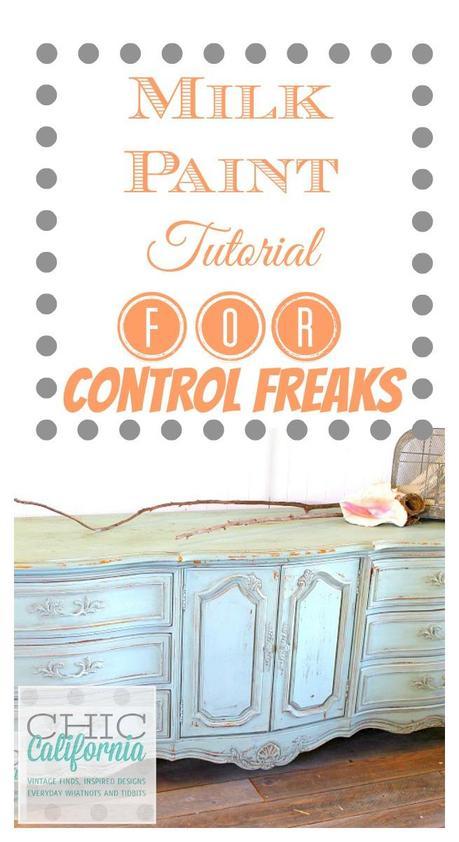 A Milk Paint Tutorial for Control Freaks Milk Paint Tutorial for Control Freaks by Chic California