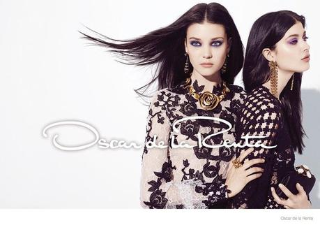 DIANA MOLDOVAN AND LARISSA HOFMANN IN OSCAR DE LA RENTA’S FALL ADS