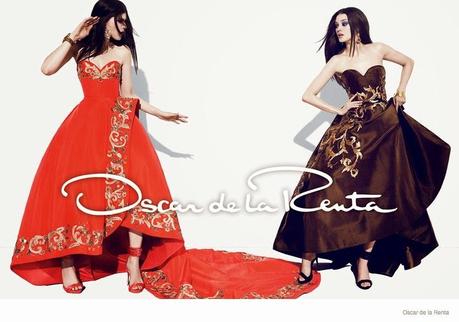DIANA MOLDOVAN AND LARISSA HOFMANN IN OSCAR DE LA RENTA’S FALL ADS
