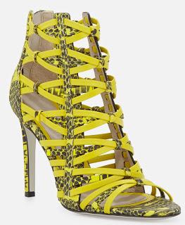 Shoe of the Day | Jason Wu Snake-Print Cage Sandal