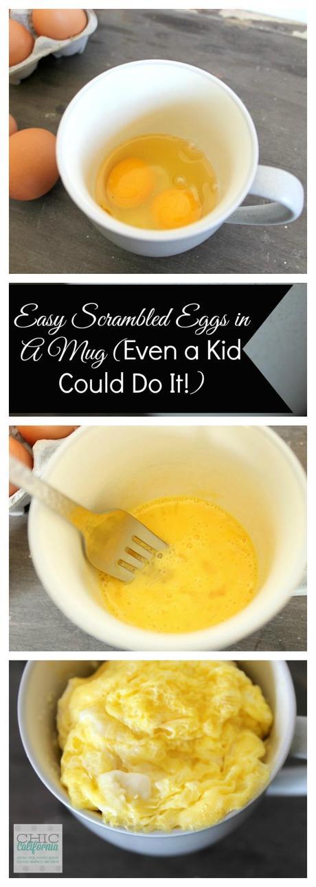Easy Scrambled Eggs in a Mug (Even a Kid Could Do It!) Easy Scrambled Eggs in a Mug