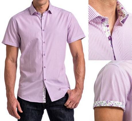 Add a pop of color to your shirts: Accent fabrics Mens shirt accent fabrics