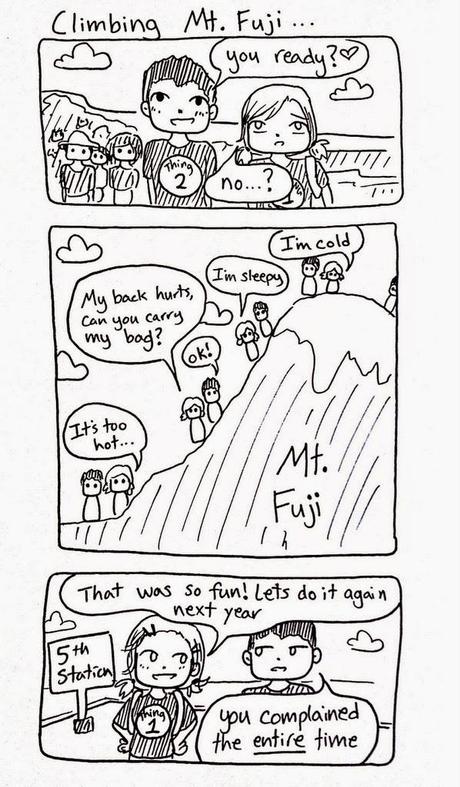 Climbing Mt Fuji Comics