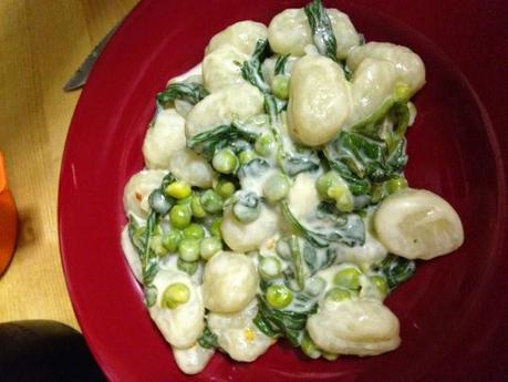 Lemon Gnocchi with Spinach and Peas - Snacks