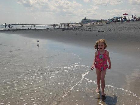 At the beach, Spring Lake