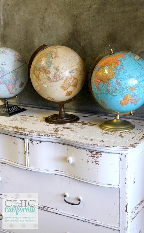 Collecting Vintage Globes by Chic California