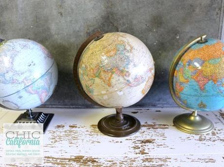 Collecting Vintage Globes by Chic California