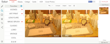 Edit your photos with Fotor