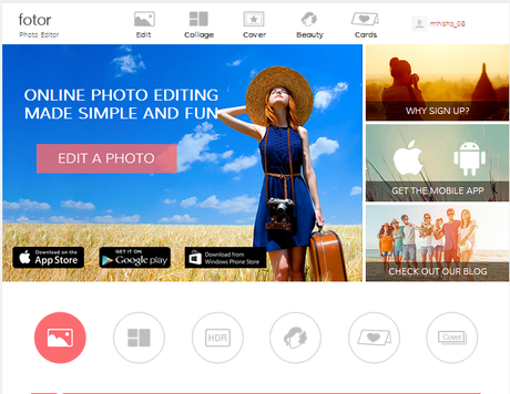 Edit your photos with Fotor