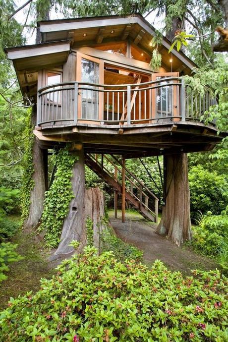 Top FIVE Fun Tree House Designs and Garden Spaces Top FIVE Fun Tree House Designs and Garden Spaces
