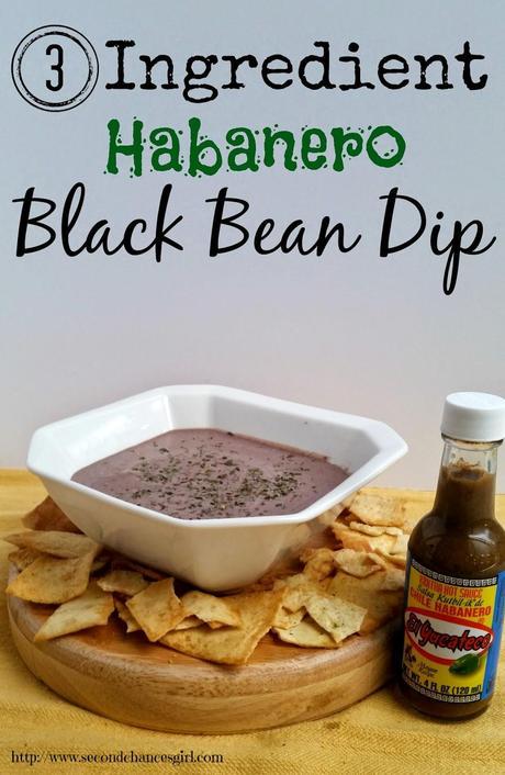 3 Ingredient Habanero Black Bean Dip #SauceOn #shop #MyColectiva