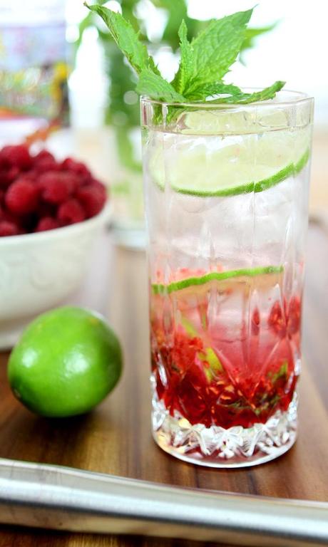 raspberry-vodka-mojito