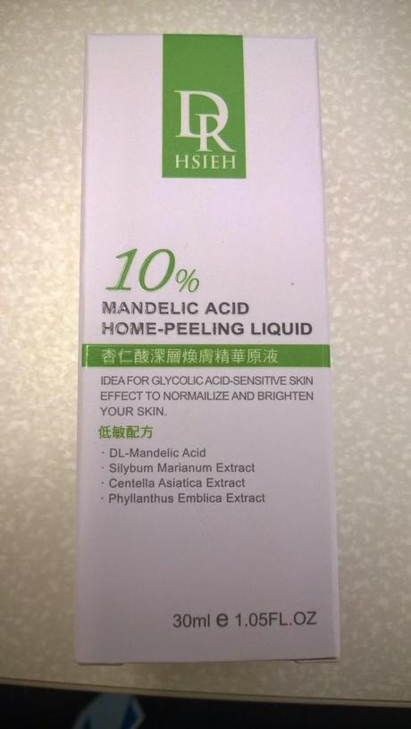 Skincare Review: Dr Hsieh 10% Mandelic Acid Home-Peeling Liquid