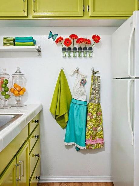 Tiny Colorful Kitchen