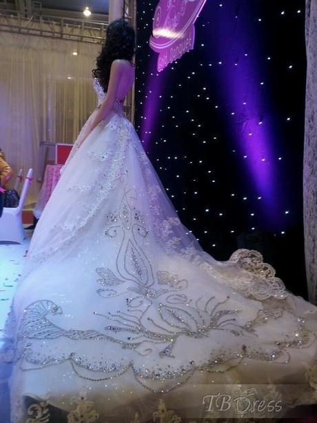 Choose Right Column Bridal Wedding Dress From TBDRESS