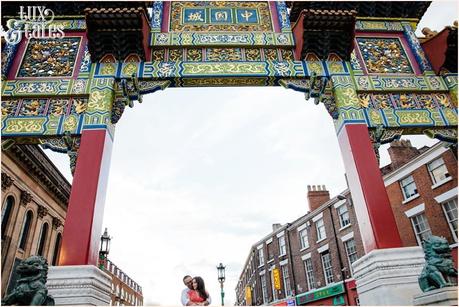 Cinese arch liverpool engagement photography