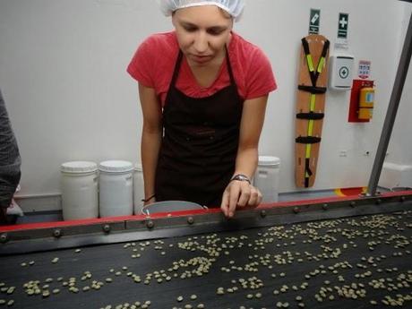 Angie applying to be a coffee sorter in Bogota