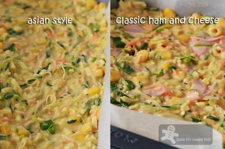 Baked Pasta Slices (with or without Asian style)