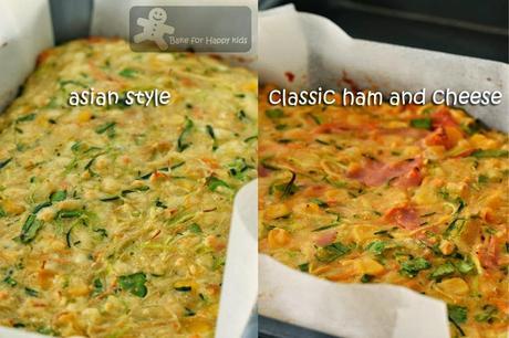 Baked Pasta Slices (with or without Asian style)