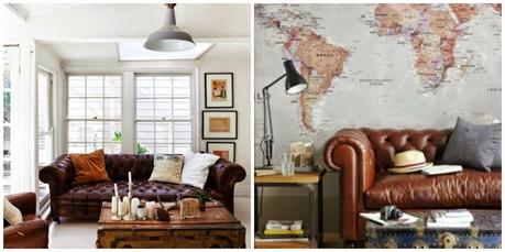 House & Home : Leather Sofa Love