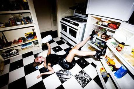Photo By Tyler Shields Of Mischa Barton On Kitchen Floor