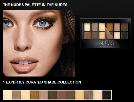 maybelline the nudes eyeshadow palette