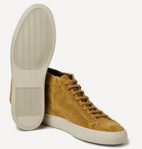 The Summer Tan That Lasts:  Common Projects Original Achilles Suede High Top Sneaker