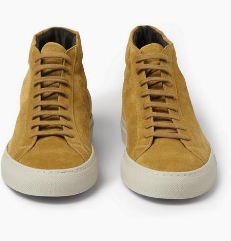The Summer Tan That Lasts:  Common Projects Original Achilles Suede High Top Sneaker