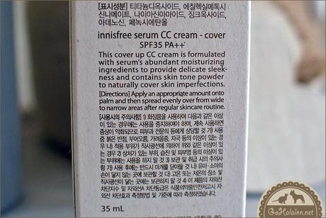 Innisfree CC Cover Serum CC Cream Review
