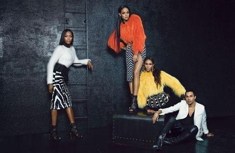 Editorial: Iman, Naomi Campbell & Rihanna Model The Best Of Balmain For W Magazine