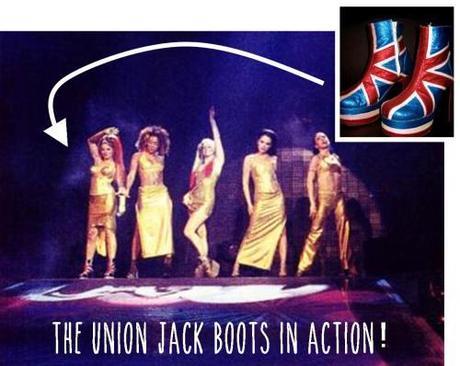 geri halliwell union jack boots spice girls live in istanbul