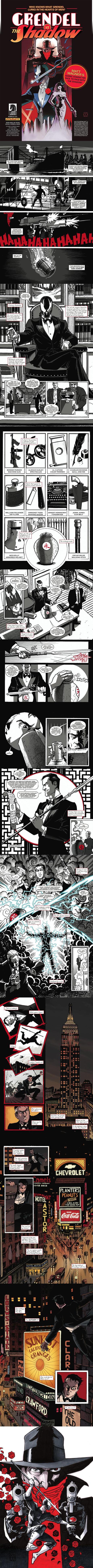 First Look: GRENDEL VS. THE SHADOW #1