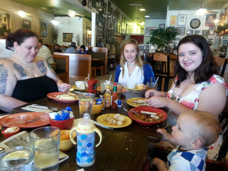 Breakfast at Village Grill with Granny & the gang