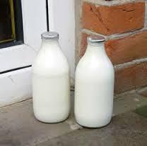 milk bottles