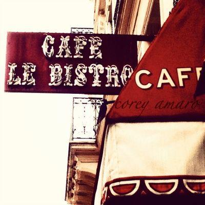 Paris cafe bistro