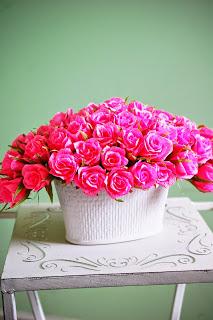 62 Paper Roses Arrangement  in Pink