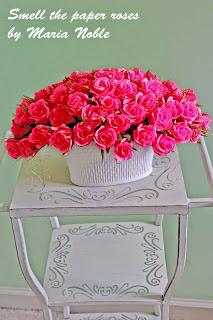 62 Paper Roses Arrangement  in Pink