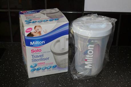 Milton travel steriliser and Milton portable soother steriliser