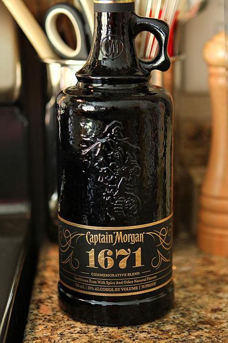 Bananas Foster Ice Cream with a Rum Drizzle and Toasted Pecans capt-morgan-rum